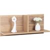 RICOO Mensola da muro 70 x 30 x 22 cm WM013-EG Scaffale da parete salvaspazio Rovere marrone