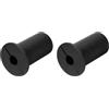 QUARKZMAN 2pz Parete Gommini per Cavi 3/4 Silicone Cavo Parete Boccola Alimentazione Attraverso Cavo Instradamento Kit Accessori Parete Cavo Pass Attraverso per Ethernet con 7mm Buco Nero