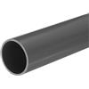 QUARKZMAN Tubo PVC 36mm ID 40mm OD 20cm/8 Lunghezza Grigio Chiaro Alta Resistenza Tubo Rigido Rotondo in PVC Tondo per Tubo Acqua, Lavori Manuali, Guaina per Cavi