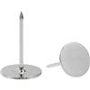 QUARKZMAN 30Pz Chiodi per Tappezzeria, Testa Piatta 16mmx25mm, Puntine da Disegno Chiodi Decorativi per Lavagna Sughero Mobili, Puntine per Mobili, Divani, Testate, Argento