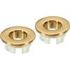 PATIKIL Trabocco Anello 2pz Lavello Rotondo Copertura Lavabo Rivestimento Ottone Inserto Foro Rotondo Tappi per Cucina Bagno Oro