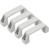 PATIKIL 4 Pezzi Maniglie per Mobili in Plastica, Distanza Fori 90mm, Maniglia Quadrate Pomelli Ferramenta per Cassetti Cucina Bagagli Attrezzature Meccaniche Ante Armadietti, Grigio