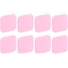 QUARKZMAN Fermaporta Protettore da Parete, 8pz Paracolpi per Maniglie Porta in Silicone Morbido, Quadrato Adesivo Autoadesivo per Manopole Porta per Casa Ufficio, Rosa