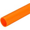 QUARKZMAN Tubo Rigido, Tubo Tondo Rigido in PVC 27,2mm ID 32mm OD 20cm/8 Lunghezza Tubo Flessibile in PVC, Arancia Alto impatto per Tubi dell'Acqua, Artigianato, Guaine Cavi
