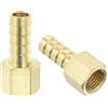 QUARKZMAN Raccordo Portagomma Ottone 3/8 Barbetta x 1/4 Npt Femmina 2pz | Raccordo a Barbetta Ottone per Collegare Tubi Dispositivi Meccanici Attrezzature Idrauliche