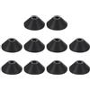 QUARKZMAN 10Pcs Guarnizioni in Gomma, M6 Guarnizioni Coniche Antiscivolo Kit per Prevenire Perdite per Bulloni della Cassetta del Water e Riparazioni del Water, Nero