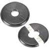 PATIKIL Flangia Divisa a Parete, 16,5mm Copriforo con Piastra Autoadesiva Rotonda in ABS Copri Tubi Termosifoni Copertura per Decorazione Rubinetto Tubo Acqua Bagno Cucina, 2 Pezzi, Grigio