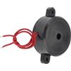 QUARKZMAN Buzzer Elettronico AC 220V x 1 Pezzo 2 Fili Sirena Suono Continuo per Fabbriche e Traffico, [Nero, 105dB]