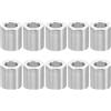 PATIKIL M4 Distanziali in Alluminio, 10pz Distanziali Metallici in Alluminio 4,1mm ID x 7mm OD x 8mm L Distanziali Alluminio a Vite Separata Rotondi per Viti 5/32 M4