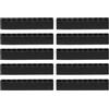 QUARKZMAN 10pz Porta Punte Avvitatore Organizer 82x9.5x16mm Custodia in Plastica per Trapano Esagonale a 10 Fori per Qualsiasi Punta per Cacciavite in Metallo da 1/4 in Metallo