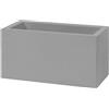 Vaso rettangolare da esterno SCHIO CASSA MAXI 80X40 H40 - TERAPLAST, SMOKE