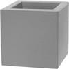 Vaso Fioriera in resina SCHIO CUBO 40x40 H40 - TERAPLAST , SMOKE