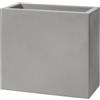 Fioriera rettangolare alta SCHIO TOWER 80X40 H70 - TERAPLAST, SMOKE