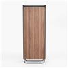 Mobile scarpiera salvaspazio struttura in grigio 50X28 H133, NOCE