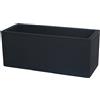 Vaso rettangolare da esterno SCHIO CASSA 60x25 H25 - TERAPLAST, GRIGIO ANTRACITE