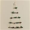 Albero di Natale da parete con luci led 80 cm