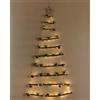 Albero di Natale da parete con luci led 170 cm
