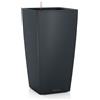 Vaso Fioriera da Interno Esterno in resina con auto irrigazione Cubico Color 22x22 H41 - Lechuza, GRIGIO ARDESIA