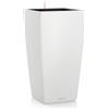 Vaso Fioriera CUBICO COLOR 30x30 H56 con auto irrigazione - LECHUZA, BIANCO