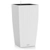 Vaso fioriera CUBICO COTTAGE 30x30 H56 con auto irrigazione - LECHUZA, BIANCO