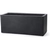 Vaso rettangolare da esterno SCHIO CASSA 80x30 H30 - TERAPLAST, GRIGIO ANTRACITE