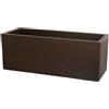 Vaso rettangolare da esterno SCHIO CASSA 80x30 H30 - TERAPLAST, BRONZO