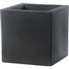 Vaso Fioriera in resina SCHIO CUBO 40x40 H40 - TERAPLAST , GRIGIO ANTRACITE