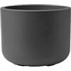Vaso tondo da interno esterno PULSE Ø49 H38 - TERAPLAST, BASALT