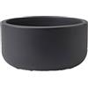 Vaso tondo da interno esterno MOON Ø70 H30 - TERAPLAST, BASALT