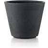 Vaso fioriera in resina RIBEIRA Ø40 H35 -TERAPLAST, GRIGIO ANTRACITE