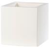 Vaso Fioriera in resina SCHIO CUBO 50x50 H50 - TERAPLAST, CHALK