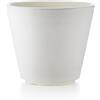 Vaso fioriera in resina RIBEIRA Ø40 H35 -TERAPLAST, CHALK