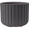 Vaso tondo da interno esterno ECHO Ø49 H38 - TERAPLAST, BASALT