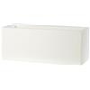Vaso Rettangolare in Resina da Esterno Schio Cassa 100X40 H40 Teraplast, CHALK