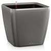 Vaso per piante QUADRO PREMIUM 35x35 LS con auto irrigazione - LECHUZA, ANTRACITE METALLIZZATO