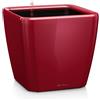 Vaso per piante QUADRO PREMIUM LS 50x50 H47 con auto irrigazione - LECHUZA, ROSSO SCARLATTO LUCIDO