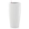 Vaso fioriera alta RONDO Ø32 H56 con auto irrigazione - LECHUZA, BIANCO LUCIDO