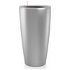 Vaso fioriera alta RONDO Ø32 H56 con auto irrigazione - LECHUZA, ARGENTO METALLIZZATO
