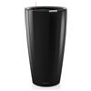 Vaso fioriera alta RONDO Ø32 H56 con auto irrigazione - LECHUZA, NERO LUCIDO