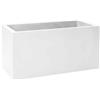 Fioriera rettangolare da esterno in resina Modus Cassetta 80x40 H40 - Nicoli, BIANCO OTTICO
