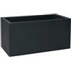 Fioriera rettangolare da esterno in resina Modus Cassetta 80x40 H40 - Nicoli, GRIGIO ANTRACITE