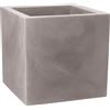Vaso quadrato da interno esterno in resina Modus Quadro 40x40 H40 - Nicoli, GRIGIO CENERE