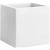 Vaso quadrato da interno esterno in resina Momus 50x50 H50 - Nicoli, BIANCO OTTICO