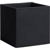 Vaso quadrato da interno esterno in resina Momus 50x50 H50 - Nicoli, GRIGIO ANTRACITE