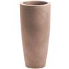 Vaso tondo alto da interno esterno in resina Talos Matt Ø43 H90 - Nicoli, AVANA
