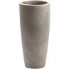 Vaso tondo alto da interno esterno in resina Talos Matt Ø43 H90 - Nicoli, GRIGIO CENERE