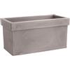 Fioriera rettangolare da esterno in resina Themis Cassetta 80x40 H40 - Nicoli, GRIGIO CENERE
