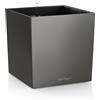 Vaso fioriera CUBE PREMIUM 50x50 H50 con auto irrigazione - LECHUZA, ANTRACITE METALLIZZATO