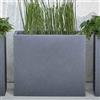 Fioriera rettangolare alta in resina Kube High Cassetta 100X40 H70 - Euro3plast, CEMENTO