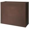 Fioriera rettangolare alta KUBE HIGH CASSETTA 80X30 H70 - EURO3PLAST, RUGGINE